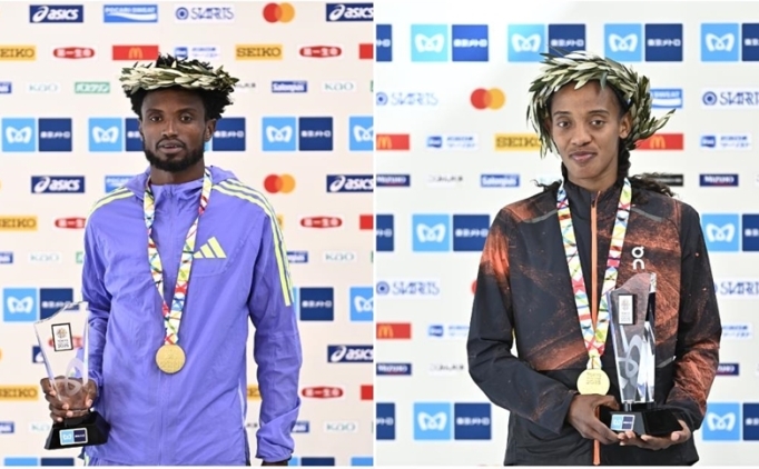 tokyo maratonuna etiyopyali atletler damga vurdu