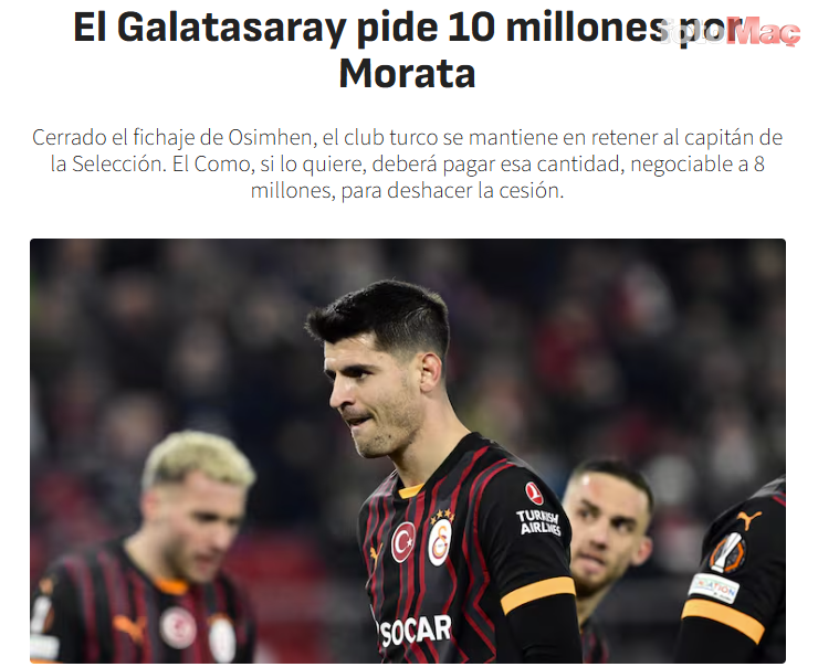galatasarayda alvaro morata karari transferi icin talep edilen rakam 4 nHNyDbRb