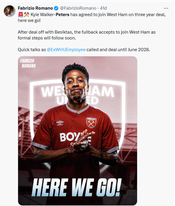 kyle walker petersin yeni takimi belli oldu besiktas transferinden vazgecmisti 0