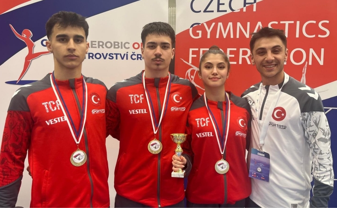 milli aerobik cimnastikciler cekyada 9 madalya kazandi RfmkRefR