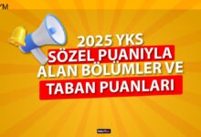 sozel taban puanlar 2025 osym yks sozel puaniyla alan 2 yillik 4 yillik OybdtgJc