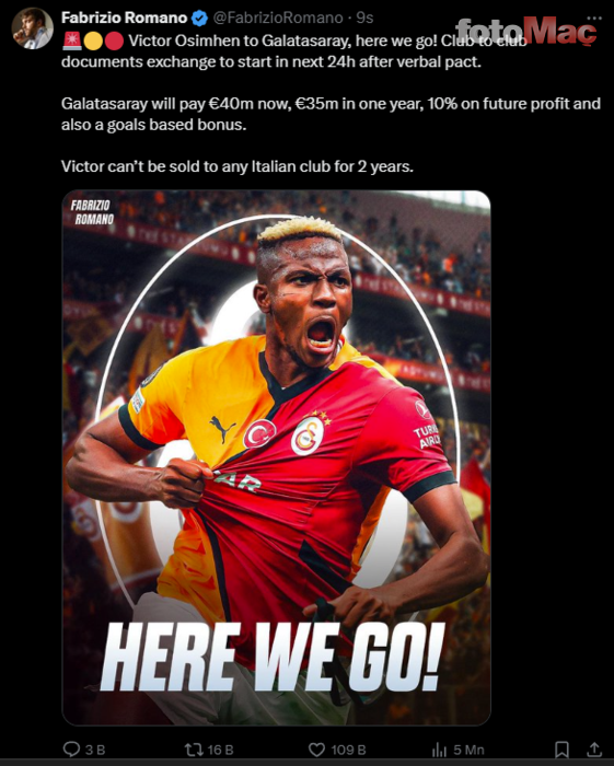 transfer haberi galatasaraya victor osimhen mujdesi 24 saat icinde 5 4Bn92fcW