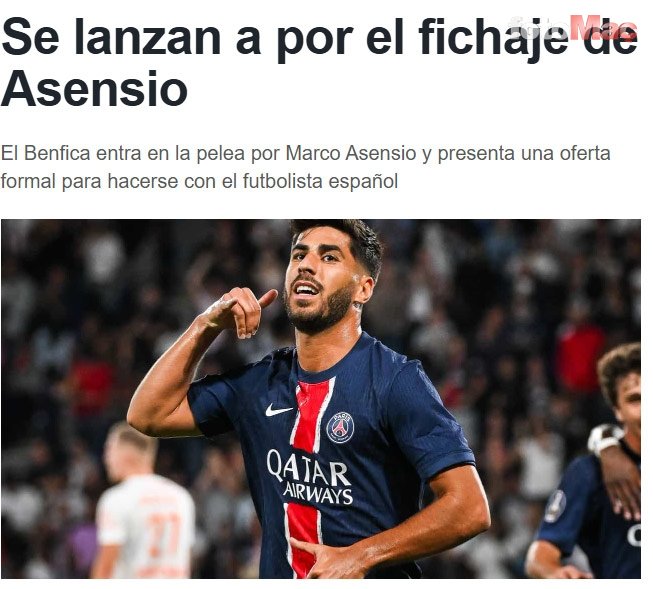 transfer haberleri fenerbahceye asensio soku psgye surpriz teklif 5 dJatn4Gj