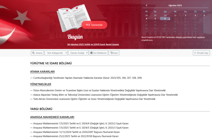 resmi gazetede bugun 6 agustos 2025 resmi gazete kararlari 0 BbLlycA4